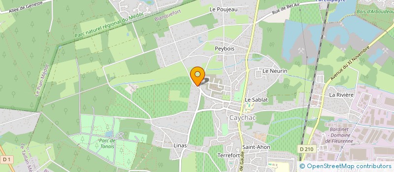 localisation de l'entreprise RALLYPRO à BLANQUEFORT