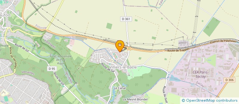 localisation de l'entreprise RALM  VILLIERS-LE-BACLE