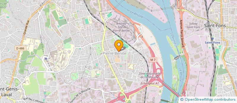 localisation de l'entreprise RALPH  OULLINS-PIERRE-BENITE