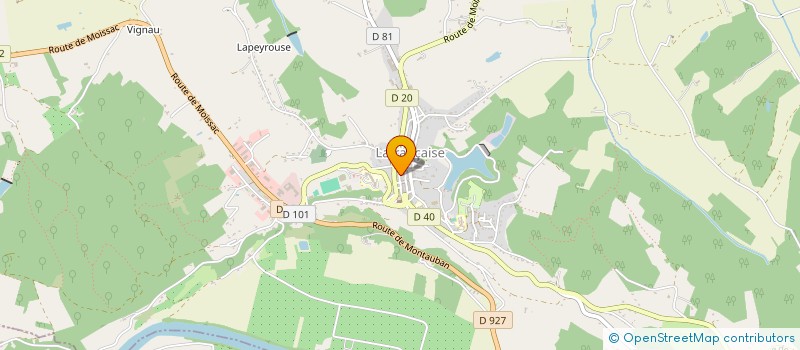 localisation de l'entreprise RALPH CROQUETTES à LAFRANCAISE