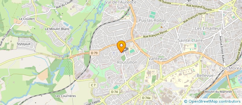 localisation de l'entreprise RALYEXPRESS2 à LIMOGES