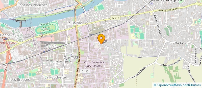 localisation de l'entreprise RAM  DECINES-CHARPIEU