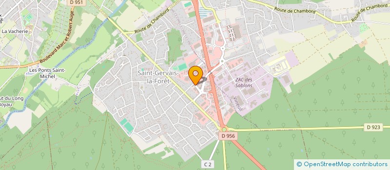 localisation de l'entreprise RAM  SAINT-GERVAIS-LA-FORET