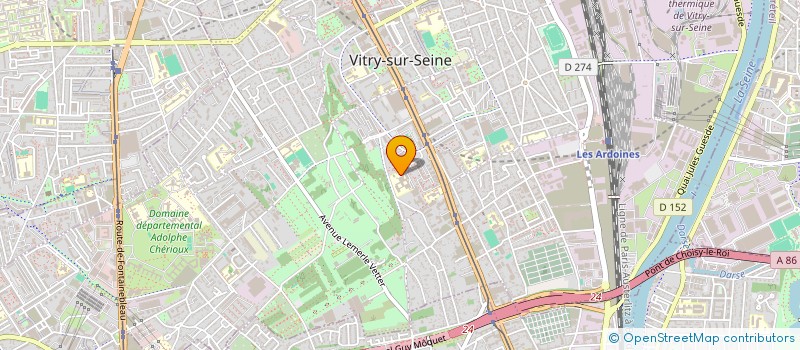 localisation de l'entreprise RAM BTP à VITRY-SUR-SEINE