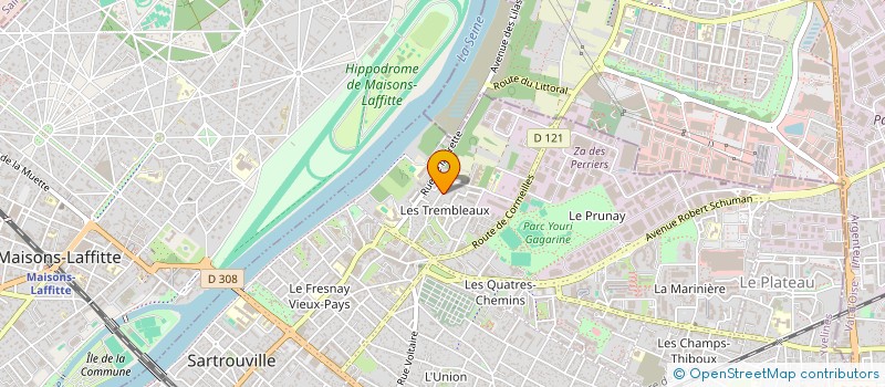 localisation de l'entreprise RAM HOLDING à SARTROUVILLE