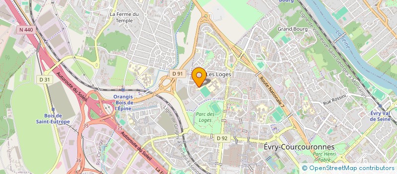 localisation de l'entreprise RAM'K  EVRY-COURCOURONNES