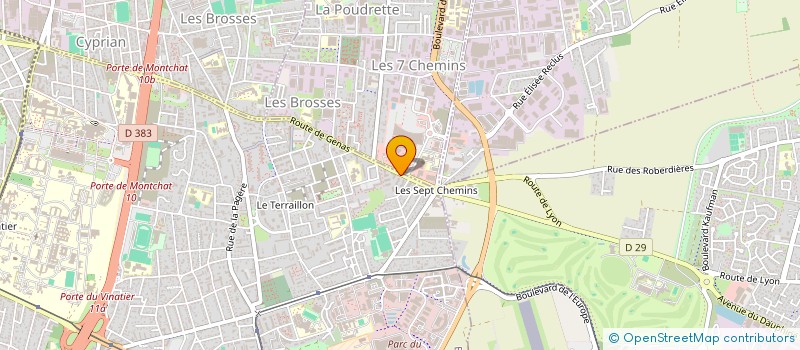 localisation de l'entreprise RAM POMPAGE à BRON