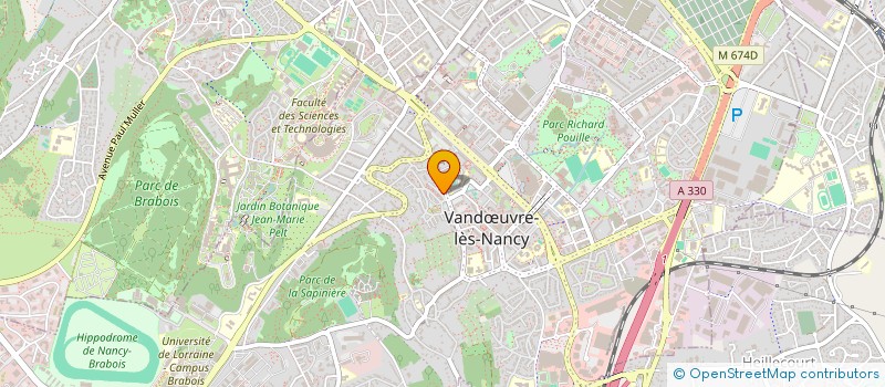 localisation de l'entreprise RAM SUPERETTE  VANDUVRE-LES-NANCY