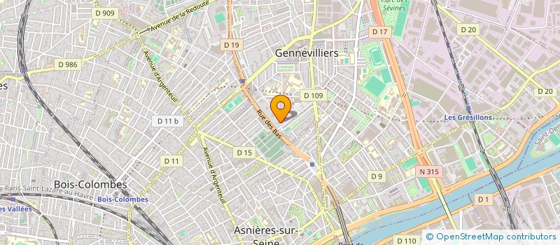 localisation de l'entreprise RAM TRANS à GENNEVILLIERS
