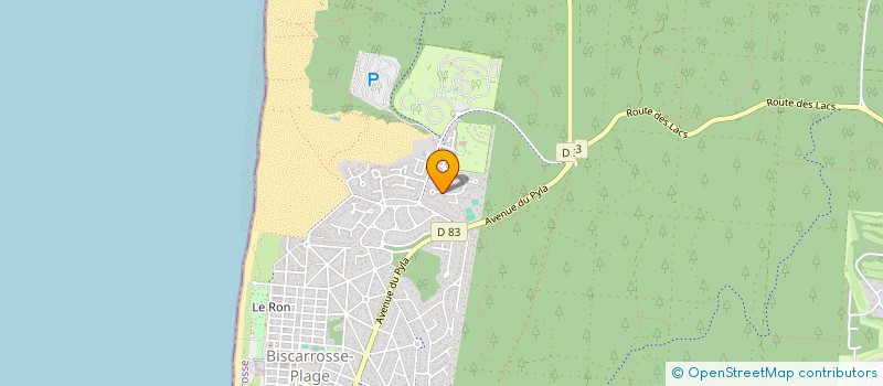 localisation de l'entreprise RAMA  BISCARROSSE