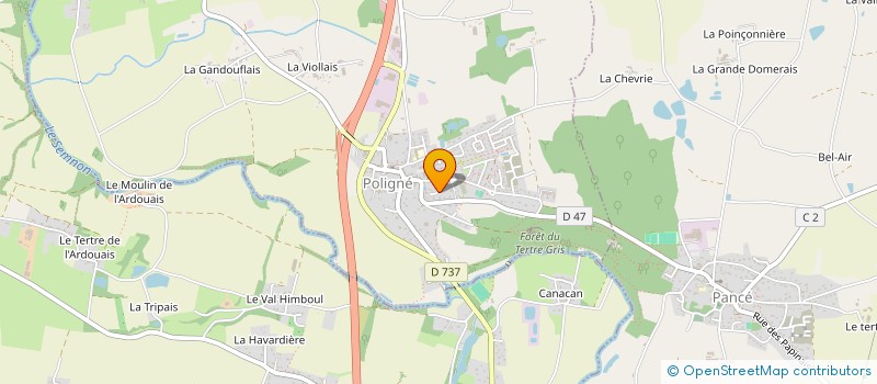 localisation de l'entreprise RAMA  POLIGNE