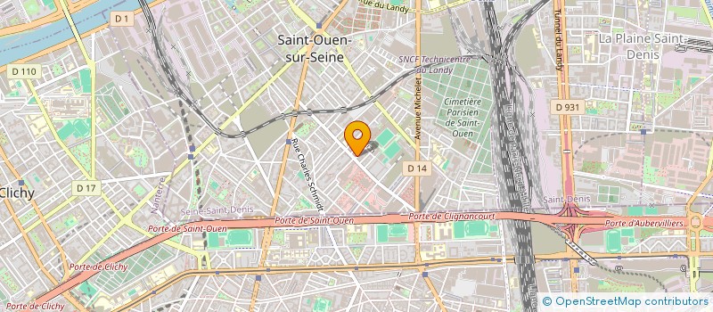 localisation de l'entreprise RAMA TRANSPORTS à SAINT-OUEN-SUR-SEINE