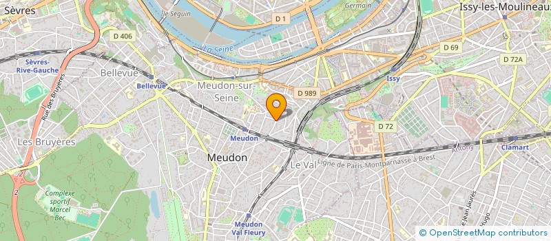 localisation de l'entreprise RAMABA 50 à MEUDON