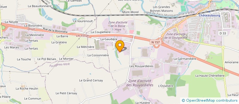localisation de l'entreprise RAMAGE  CHATEAUBOURG