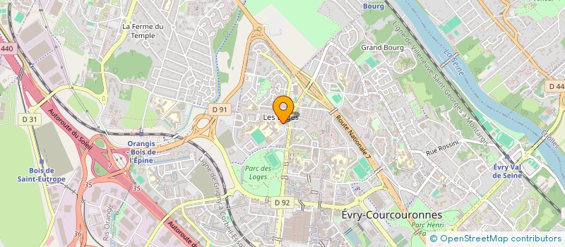 localisation de l'entreprise RAMANO TRANSPORT  EVRY-COURCOURONNES
