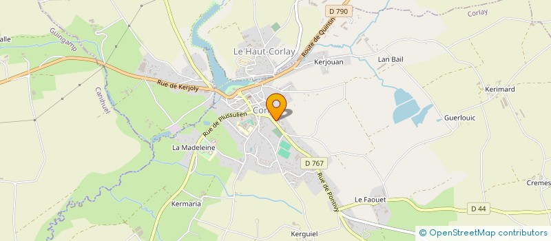localisation de l'entreprise RAMASSAGE MECANIQUE CORLAYSIEN RA.ME.CO à CORLAY