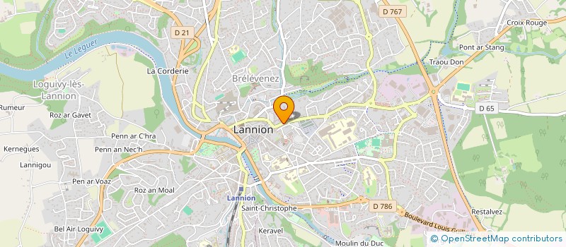 localisation de l'entreprise RAMAT à LANNION
