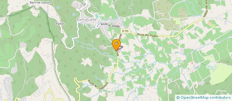 localisation de l'entreprise RAMATUELLE D'VINS  RAMATUELLE