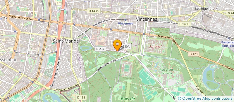 localisation de l'entreprise RAMBAUD à VINCENNES