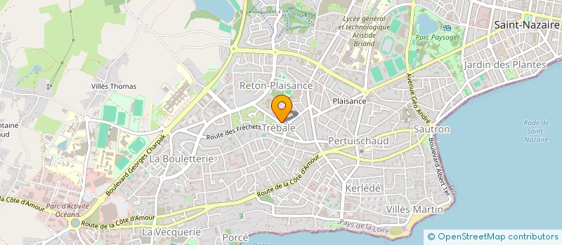 localisation de l'entreprise RAMBAUD AUGSTBURGER à SAINT-NAZAIRE