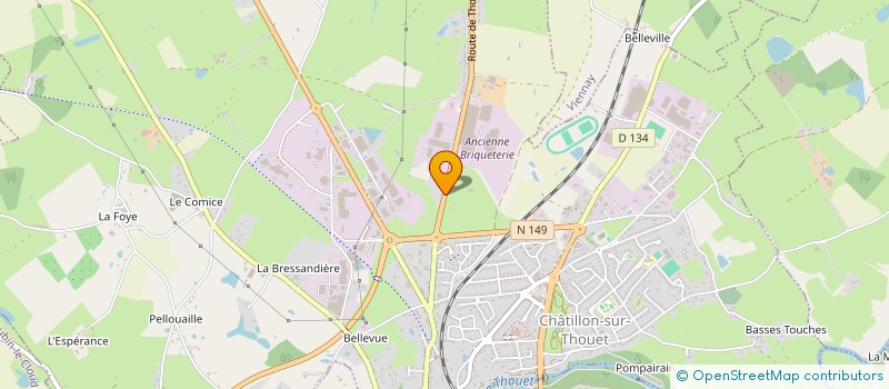 localisation de l'entreprise RAMBAUD CARRIERES  CHATILLON-SUR-THOUET