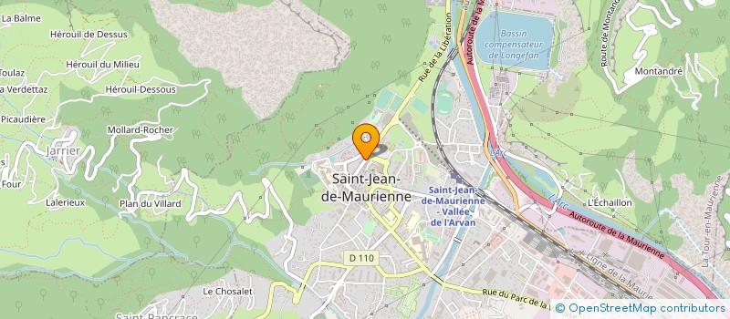 localisation de l'entreprise RAMBAUD IMMOBILIER à SAINT-JEAN-DE-MAURIENNE
