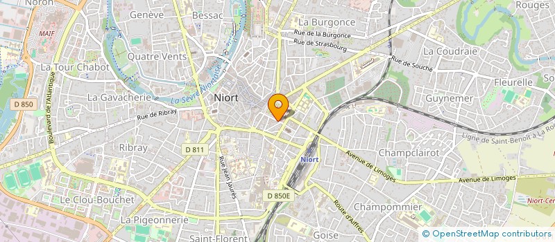 localisation de l'entreprise RAMBAUD-MARTIN à NIORT
