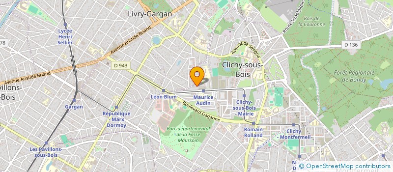 localisation de l'entreprise RAMDANI TRANSPORT à CLICHY-SOUS-BOIS