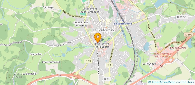 localisation de l'entreprise RAME  LA SOUTERRAINE