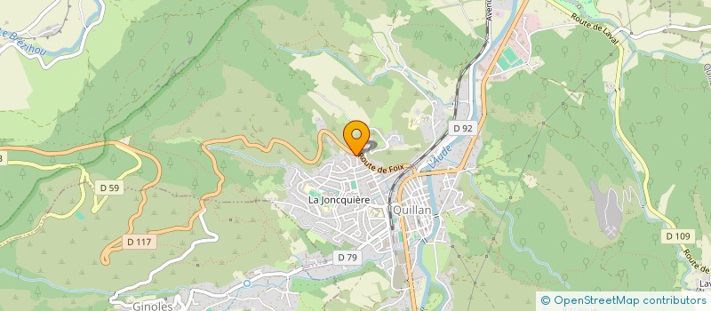 localisation de l'entreprise RAME'S DIFFUSION  QUILLAN