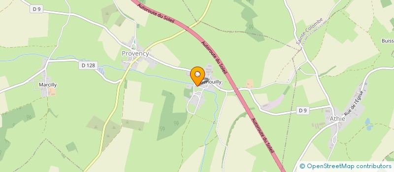 localisation de l'entreprise RAMEAU COUVERTURE  PROVENCY