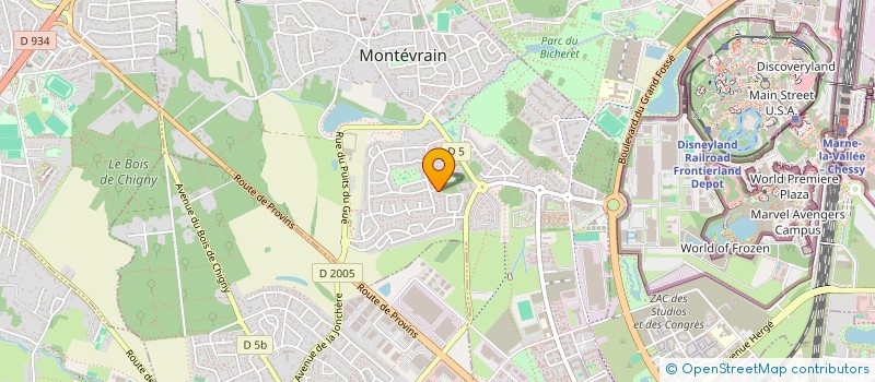 localisation de l'entreprise RAMELET CA  MONTEVRAIN