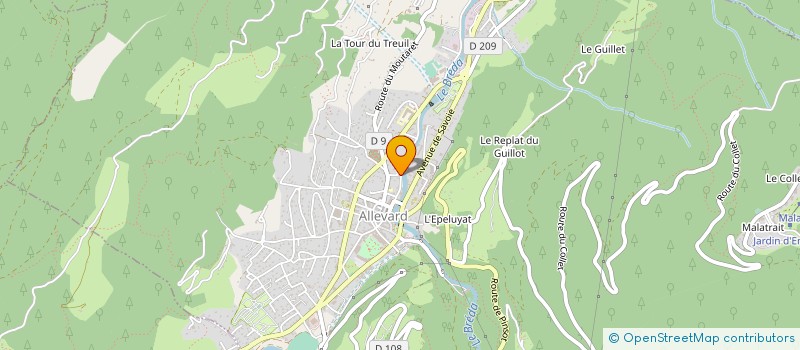 localisation de l'entreprise RAMELLA-PRINZI à ALLEVARD