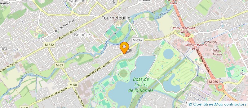 localisation de l'entreprise RAMETO  TOURNEFEUILLE