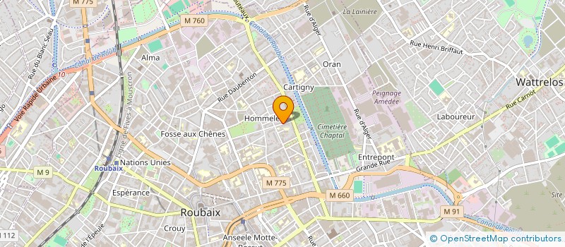 localisation de l'entreprise RAMI.1  ROUBAIX