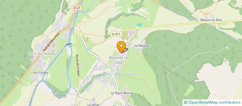 localisation de l'entreprise RAMJAC  MONNET-LA-VILLE