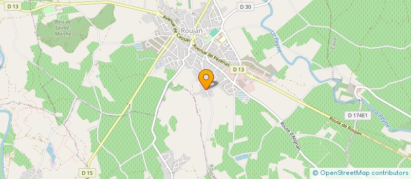 localisation de l'entreprise RAMM  ROUJAN