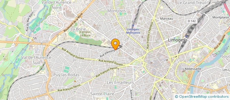 localisation de l'entreprise RAMO BOIS à LIMOGES