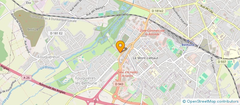 localisation de l'entreprise RAMO IMMOBILIER  BETHUNE