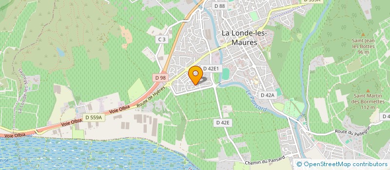 localisation de l'entreprise RAMONAGE CHEMINEES TOULONNAISES à LA LONDE-LES-MAURES