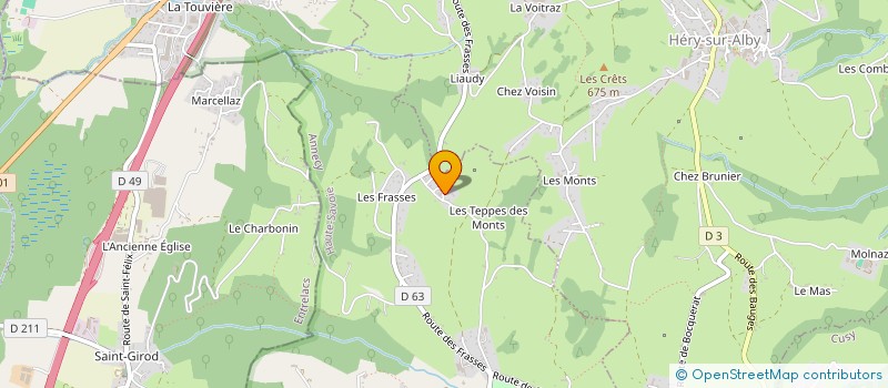 localisation de l'entreprise RAMONAGE DES 2 SAVOIE  CHAINAZ-LES-FRASSES