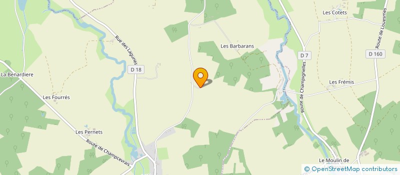 localisation de l'entreprise RAMONAGE PUISAYE FORTERRE  VILLENEUVE-LES-GENETS