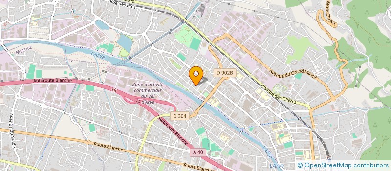 localisation de l'entreprise RAMONAGE R.R  CLUSES