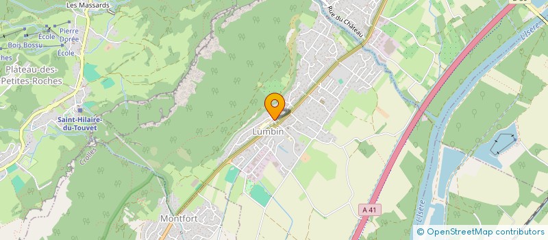 localisation de l'entreprise RAMONAGE RHONALPIN  LUMBIN