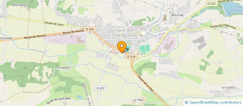 localisation de l'entreprise RAMONAGE TUBAGE PROS  SAINT-JEAN-DE-BOURNAY