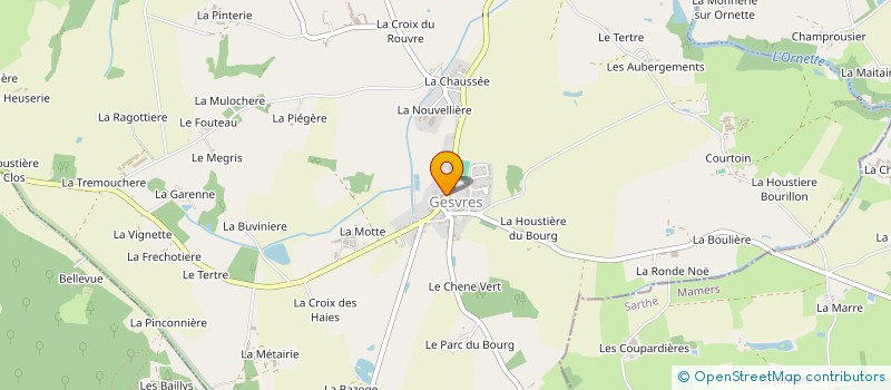 localisation de l'entreprise RAMOND AUTOMOBILES  GESVRES