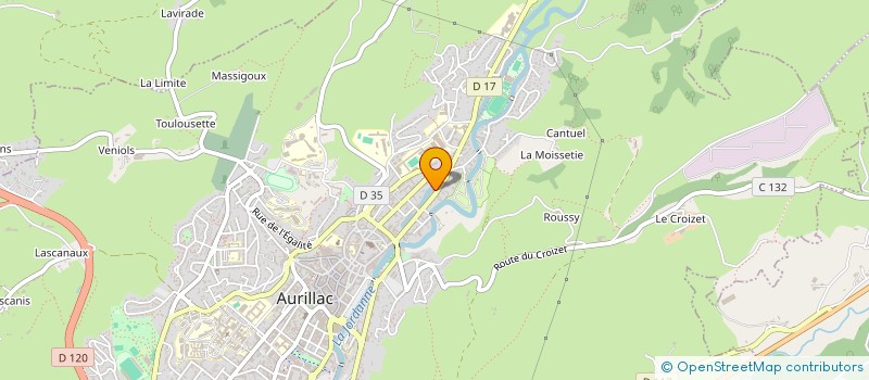 localisation de l'entreprise RAMOND EUGENIE ET TEISSEDRE MONIQUE à AURILLAC