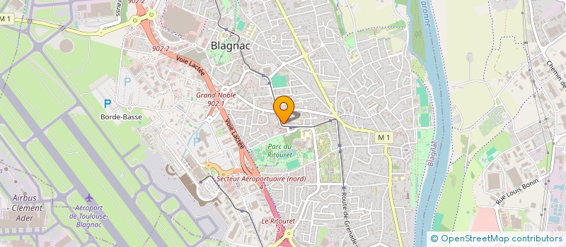 localisation de l'entreprise RAMONDIA  BLAGNAC