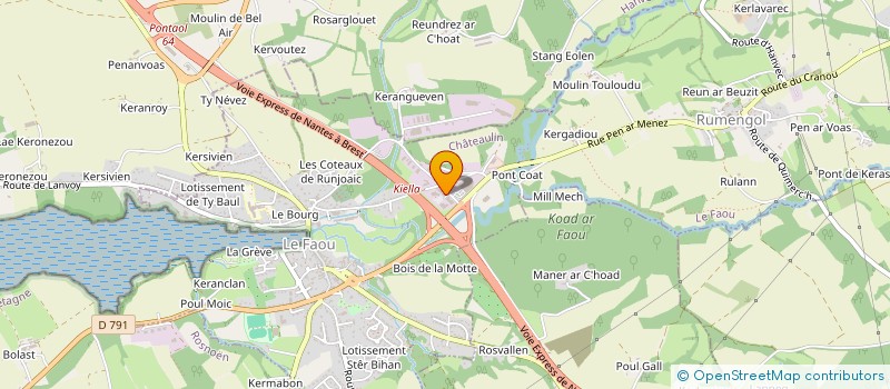 localisation de l'entreprise RAMONET à LE FAOU