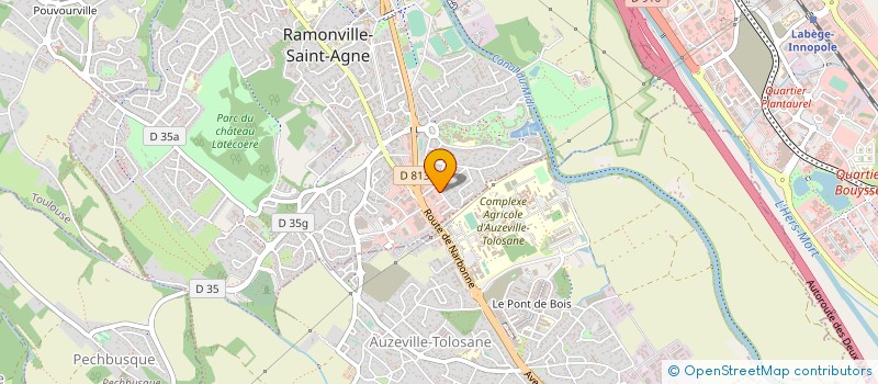 localisation de l'entreprise RAMONVILLE PRODUCTIQUE à RAMONVILLE-SAINT-AGNE